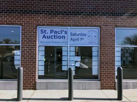 Perforated Window Vinyl for St. Pauls Episcopal Day School in Kansas City, MO