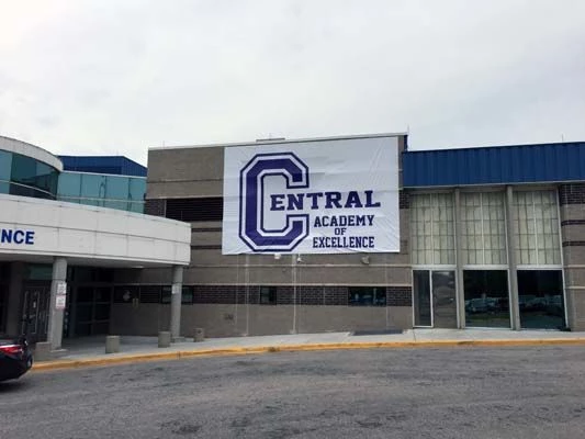 Oversized Vinyl Banner for Central Academy of Excellence in Kansas City, MO