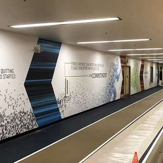 Track Wall Graphics for The Jewish Community Center of Greater Kansas City