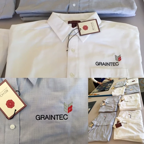 Custom Embroidered Shirts for Graintec in Kansas City, Missouri
