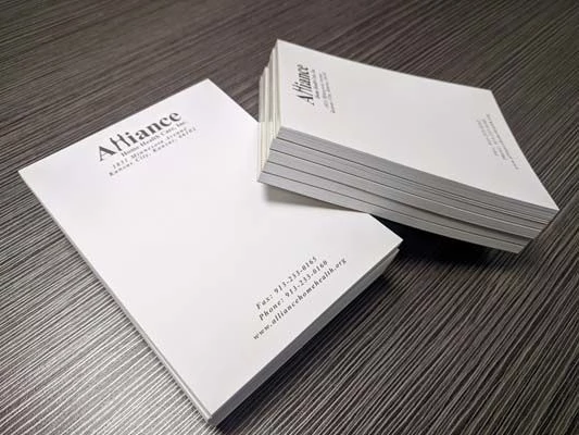 1-Color Custom Notepads for Alliance Home Health Care in Kansas City, Kansas