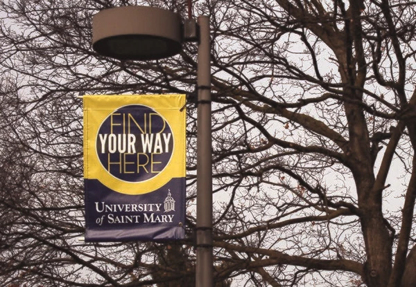 Street Pole Banners for University of St. Mary in Overland Park, KS