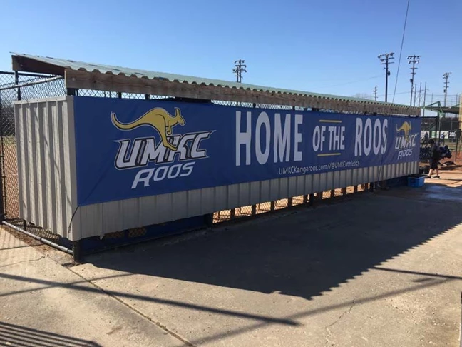 Vinyl Banner with Grommets for UMKC Athletic Department in Kansas City, Missouri