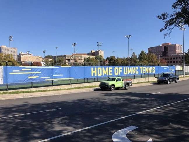 Exterior Vinyl Banner for Plaza Tennis Center in Kansas City, Missouri