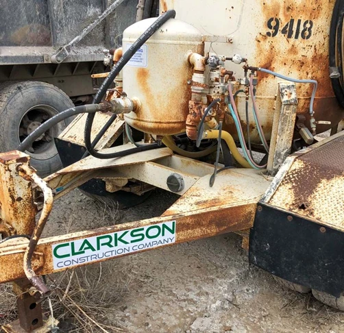 Equipment Decal for Clarkson Construction in Kansas City, Missouri