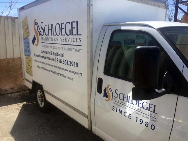 Box Truck Graphics for Schloegel Design Remodel in Kansas City, Missouri