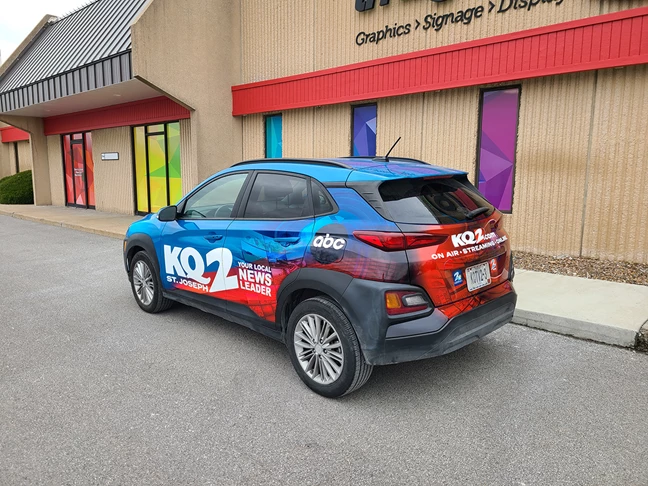 Partial Vehicle Wrap for KQ2 in St. Joseph, Missouri