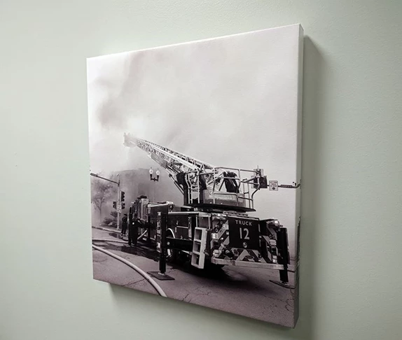 Canvas Print with Frame for Kansas City Fire Department