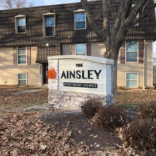 3D Signs & Dimensional Letters & Logos | Exterior Dimensional Logo and Letters for Monument Sign for The Ainsley in Overland Park, Kansas