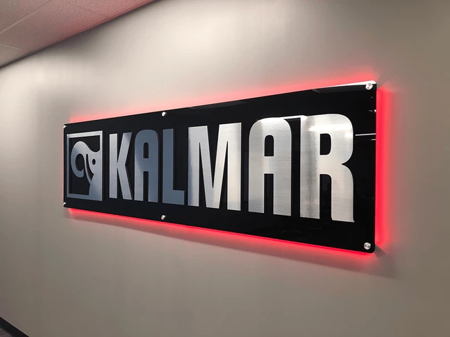 Interior Dimensional Red LED Sign for Kalmar Global in Olathe, Kansas