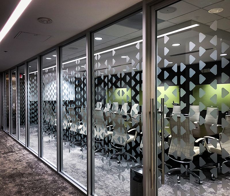 Interior Frosted Vinyl for CRB Engineers in Kansas City, Missouri