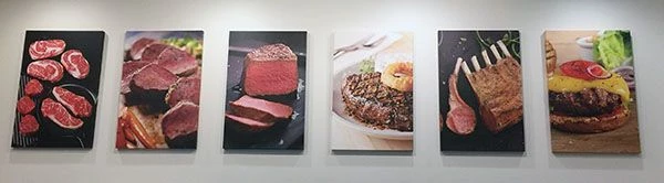 Canvas Wall Display at Kansas City Steak Company in Kansas City, KS