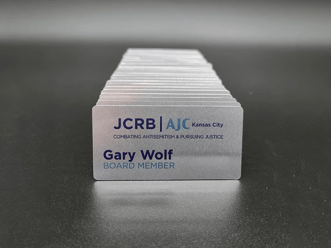 Custom Metal Name Badges for JCRB | AJC 