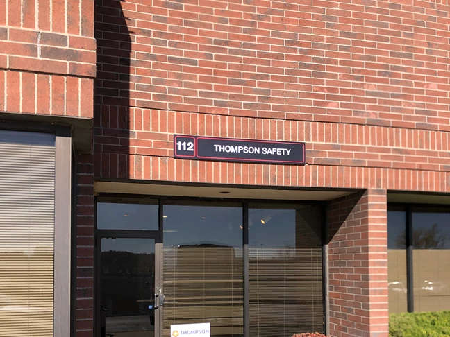 Exterior Sign for Thompson Safety in Kansas City, Kansas