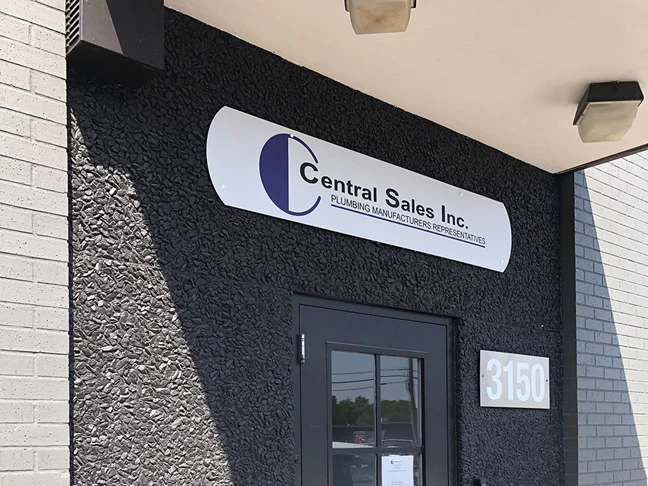 Exterior Aluminum Composite Sign for Central Sales Inc in Kansas City, Kansas