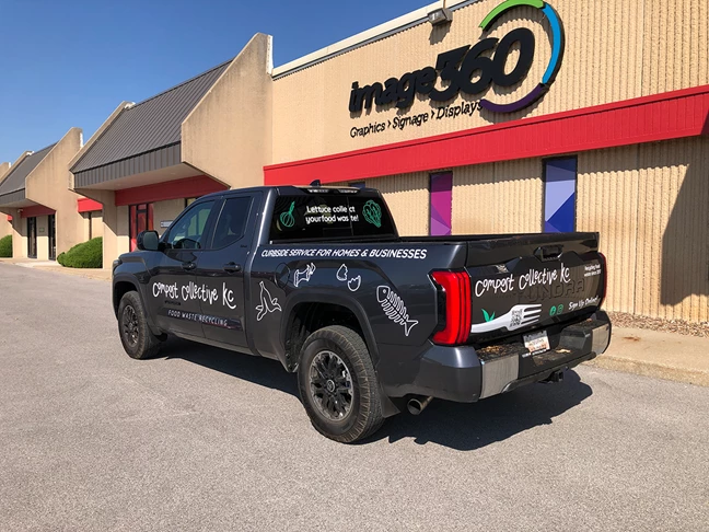Pickup Truck Graphics for Compost Collective KC in Kansas City, Missouri