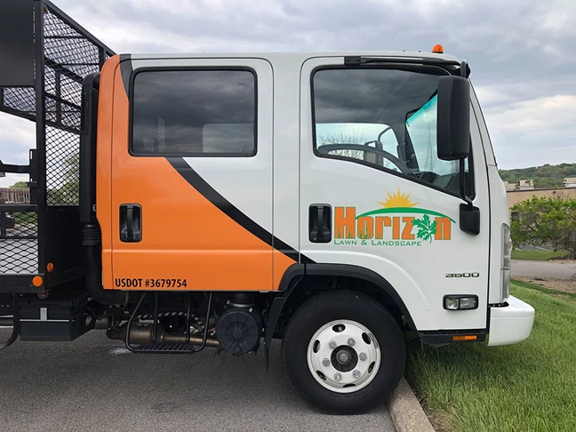 Partial Vehicle Graphics for Horizon Lawn & Landscape | Agricultural and Landscaping Signs