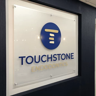 Interior Acrylic Sign for Touchstone Endodontics in Lenexa, Kansas
