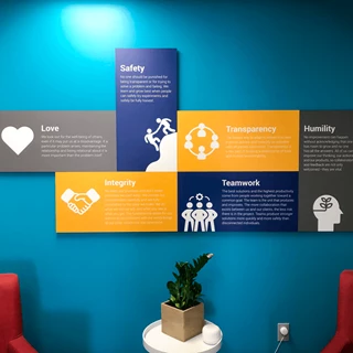 Interior Custom PVC Sign Display for Integrity Inspired Solutions in Overland Park, Kansas