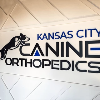 Kansas City Canine Orthopedics Interior PVC Sign
