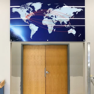 Interior Acrylic Sign with 2nd Surface Graphic for Smiths Interconnect in Kansas City, Kansas