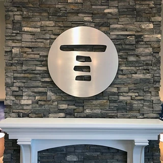 Interior Brushed Aluminum Dimensional Logo Sign for Touchstone Endodontics in Lenexa, Kansas