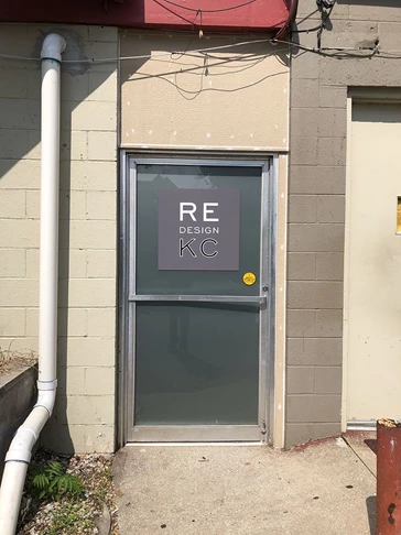 Exterior Door Graphic for ReDesign KC in Kansas City, Missouri