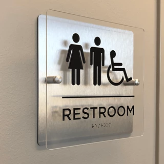 ADA Signs | ADA Braille Restroom Sign for Touchstone Endodontics in Lenexa, Kansas | Acrylic