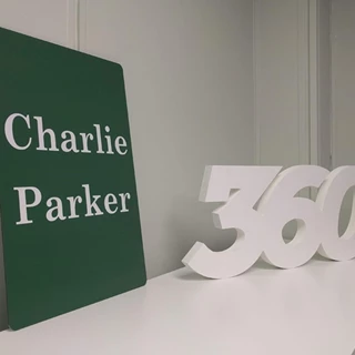 Exterior Metal Charlie Parker Gravesite Sign for Slider Funeral Home in Kansas City, Kansas