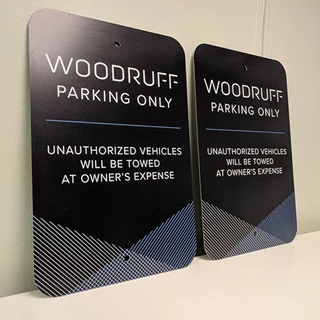 Exterior Parking Signs for Woodruff Sweitzer in Kansas City, Missouri
