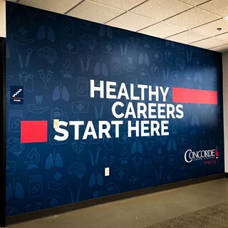 Interior Wall Graphic for Concorde Career College in Kansas City, Missouri