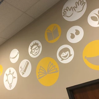 Interior Wall Graphics for Studentreasures Publishing in Topeka, Kansas