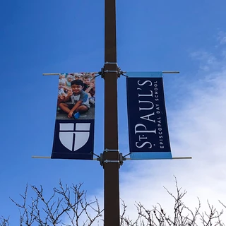 Exterior Pole Banners for St. Paul