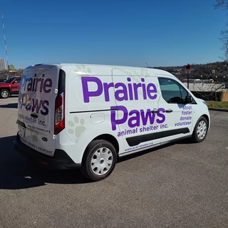 Fleet Graphics | Partial Van Graphics for Prairie Paws Animal Shelter in Ottawa, Kansas
