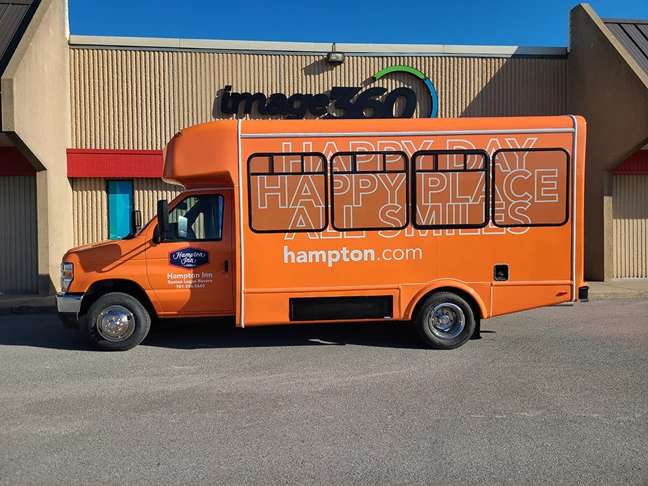 Shuttle Bus Wrap for Masters Transportation in Kansas City, Missouri