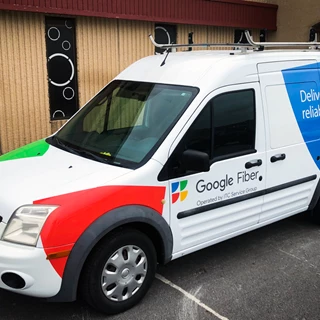 Partial Van Graphics Wrap for Google Fiber in Kansas City, Missouri