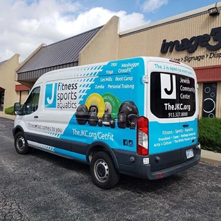 Partial Van Wrap for The J - Jewish Community Center of Greater Kansas City 