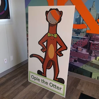 Foamboard Cut-out on Easel for Open Options in Kansas City, Missouri 