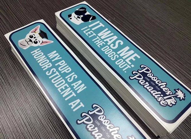 Bumper Stickers for Pooches Paradise in Kansas City, Missouri