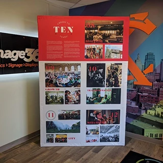 Tension Fabric Display for Redeemer Fellowship in Overland Park, Kansas