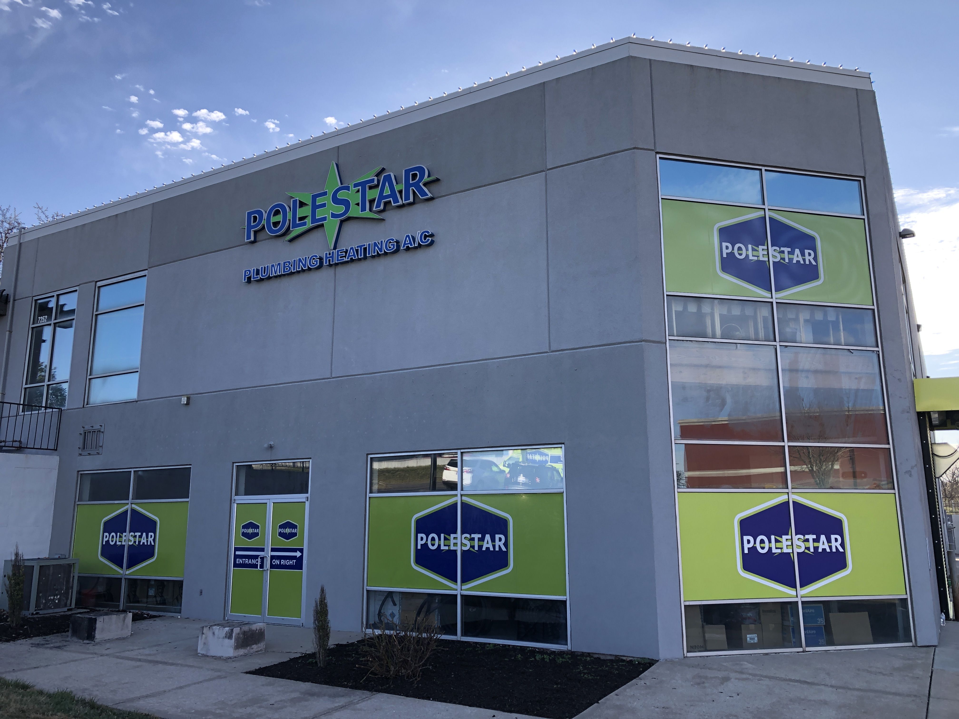 Window Graphics for Polestar's Building in Merriam, Kansas