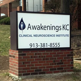 Awakenings KC Illuminated Monument Sign in Prairie Village, KS