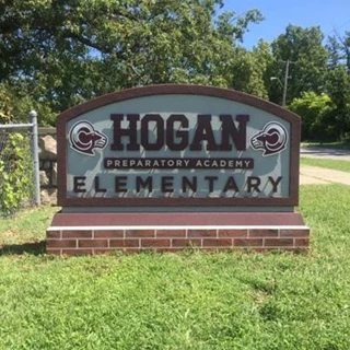 Exterior HDU Monument Sign for Hogan Preparatory Academy in Kansas City, Missouri