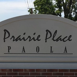 Exterior HDU Monument Sign for Prairie Place in Paola, Kansas