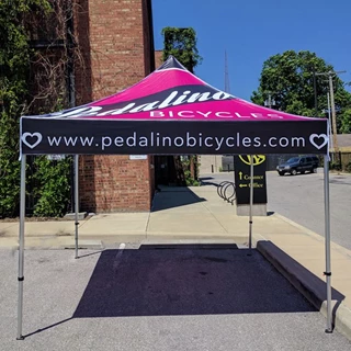 Custom 10 Foot Pop Up Tent for Pedalino Bicycles
