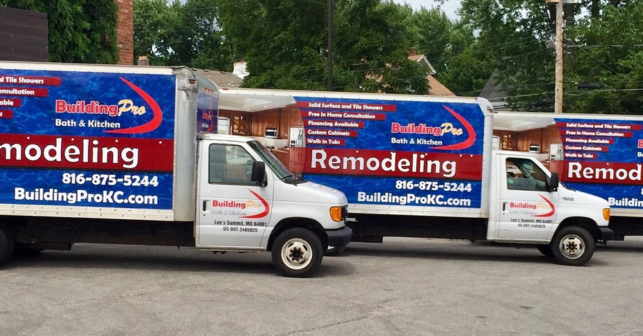 Box Truck Graphics for Building Pro Bath in Lees Summit, MO