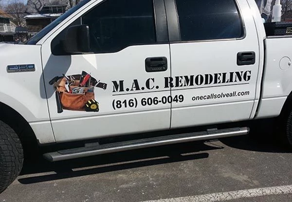 Truck Graphics for MAC Remodeling in Kansas City, MO