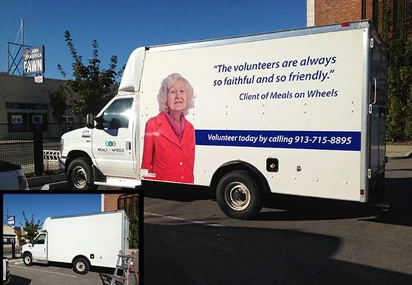 Box Truck Graphics for Meals on Wheels in Overland Park, KS