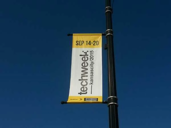 Street Pole Banners for Techweek event in Kansas City, MO